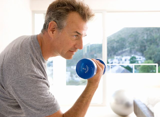 Weight lifting to slow down aging in the mature man after age 50
